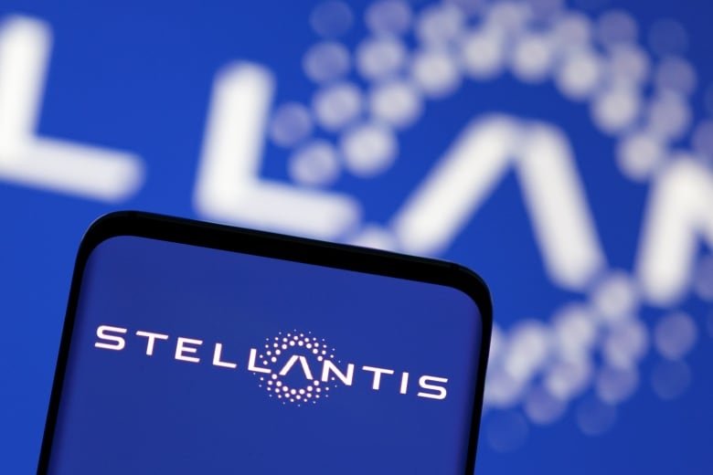 Stellantis logo is seen displayed in this illustration taken, May 3, 2022.