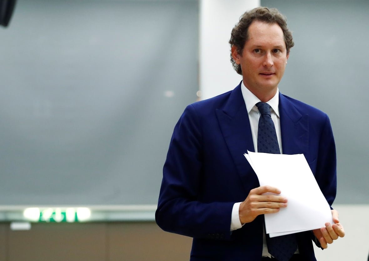 Stellantis chair John Elkann is seen before an event at the Bocconi University in Milan, Italy in 2019.